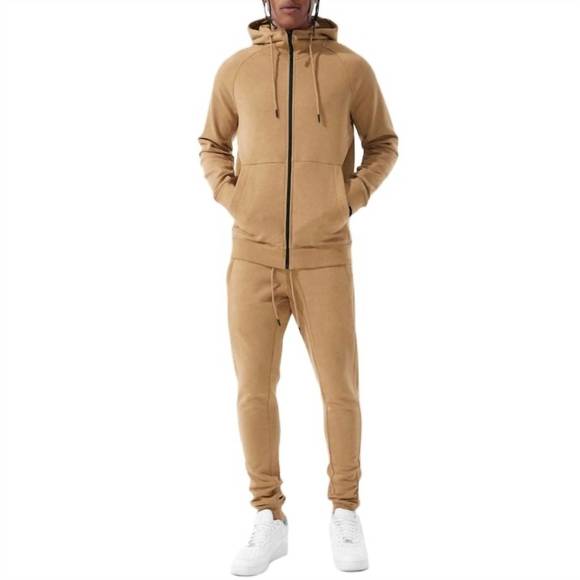 NEW JORDAN CRAIG men's uptown jogger sweatpants in mocha - Picture 1 of 3